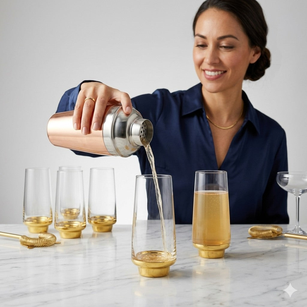 Golden Radiance Imported Highball Set (Set of 6)
