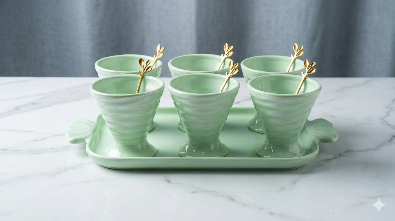 Porcelain Dessert Set