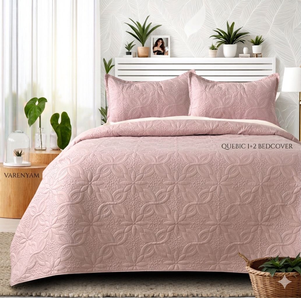 Elegant Quilted Double Bedcover