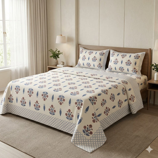 The Heritage Block-Print Bedcover Set