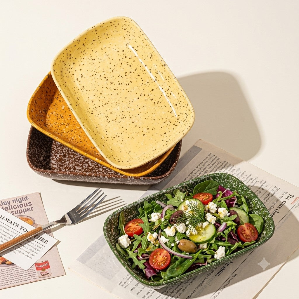 The Speckled Oblong Platter Set - Set of 1