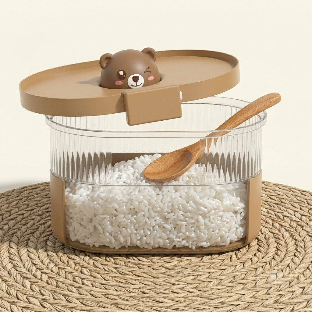 5kg Premium Animal-Themed Rice & Grain Storage Box