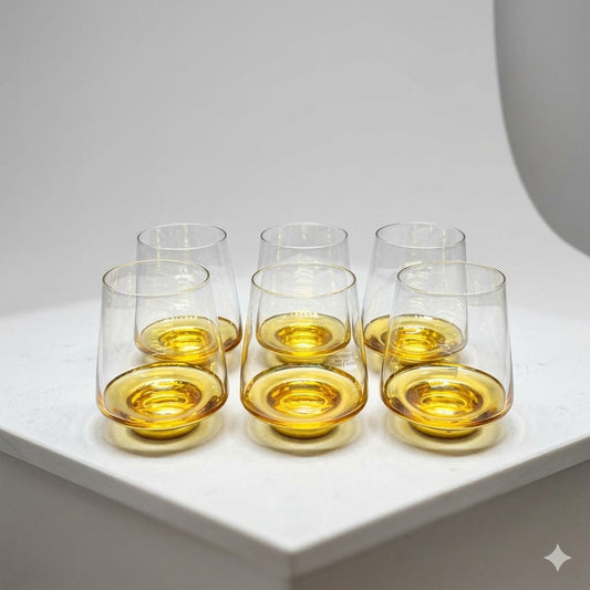 Golden Aura Stemless Tumbler Set (Set of 6)