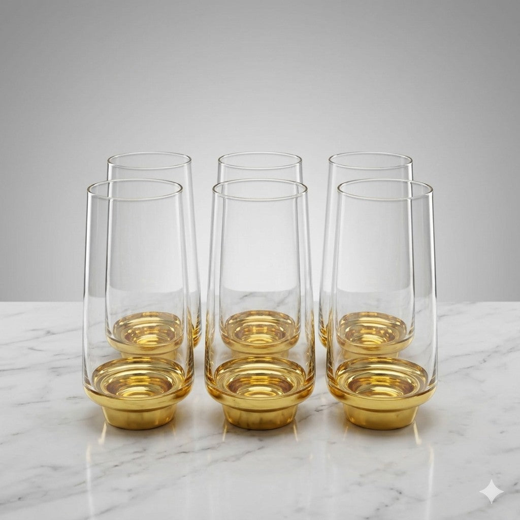 Golden Radiance Imported Highball Set (Set of 6)