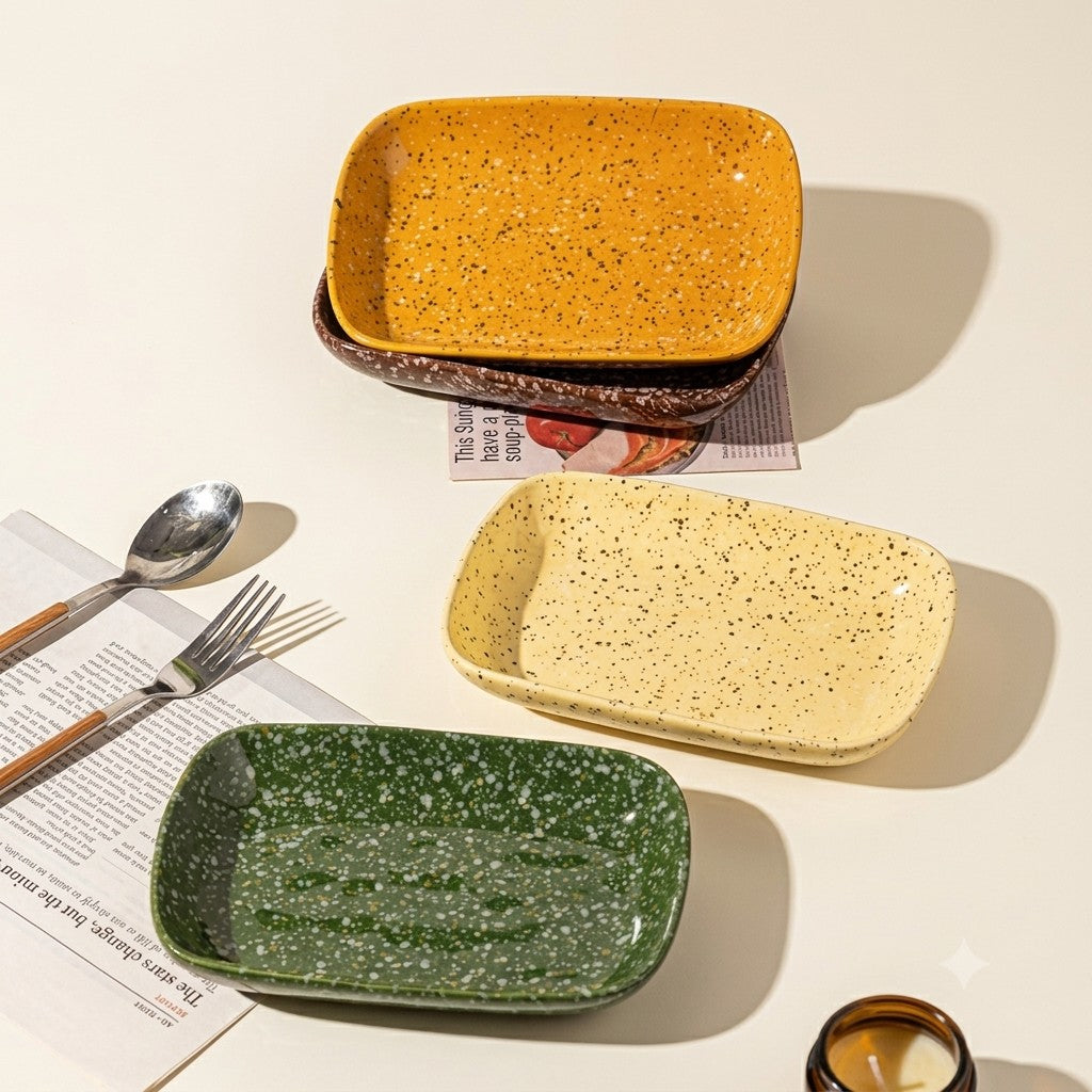 The Speckled Oblong Platter Set - Set of 1