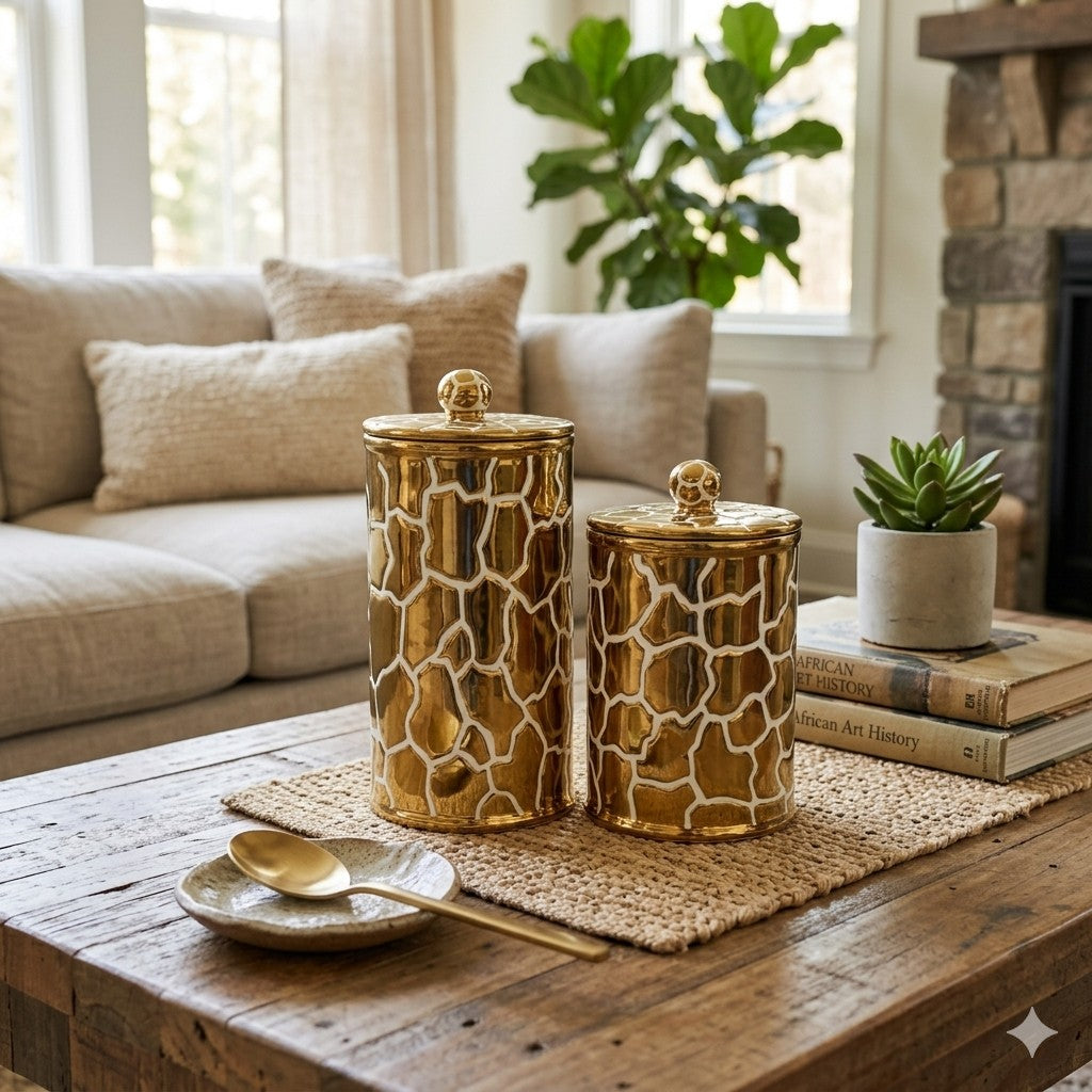 Chic Ceramic Canister Set (2-Piece)