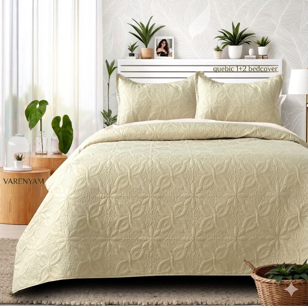 Elegant Quilted Double Bedcover