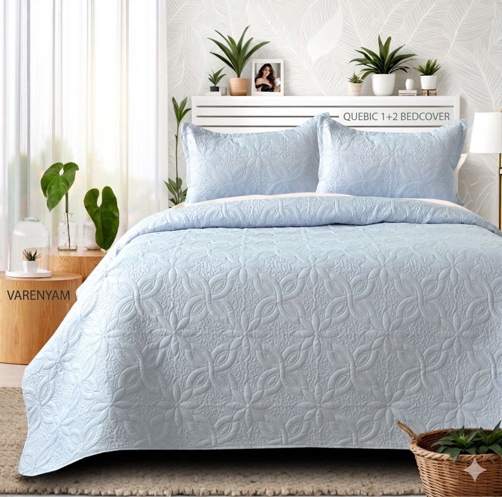Elegant Quilted Double Bedcover
