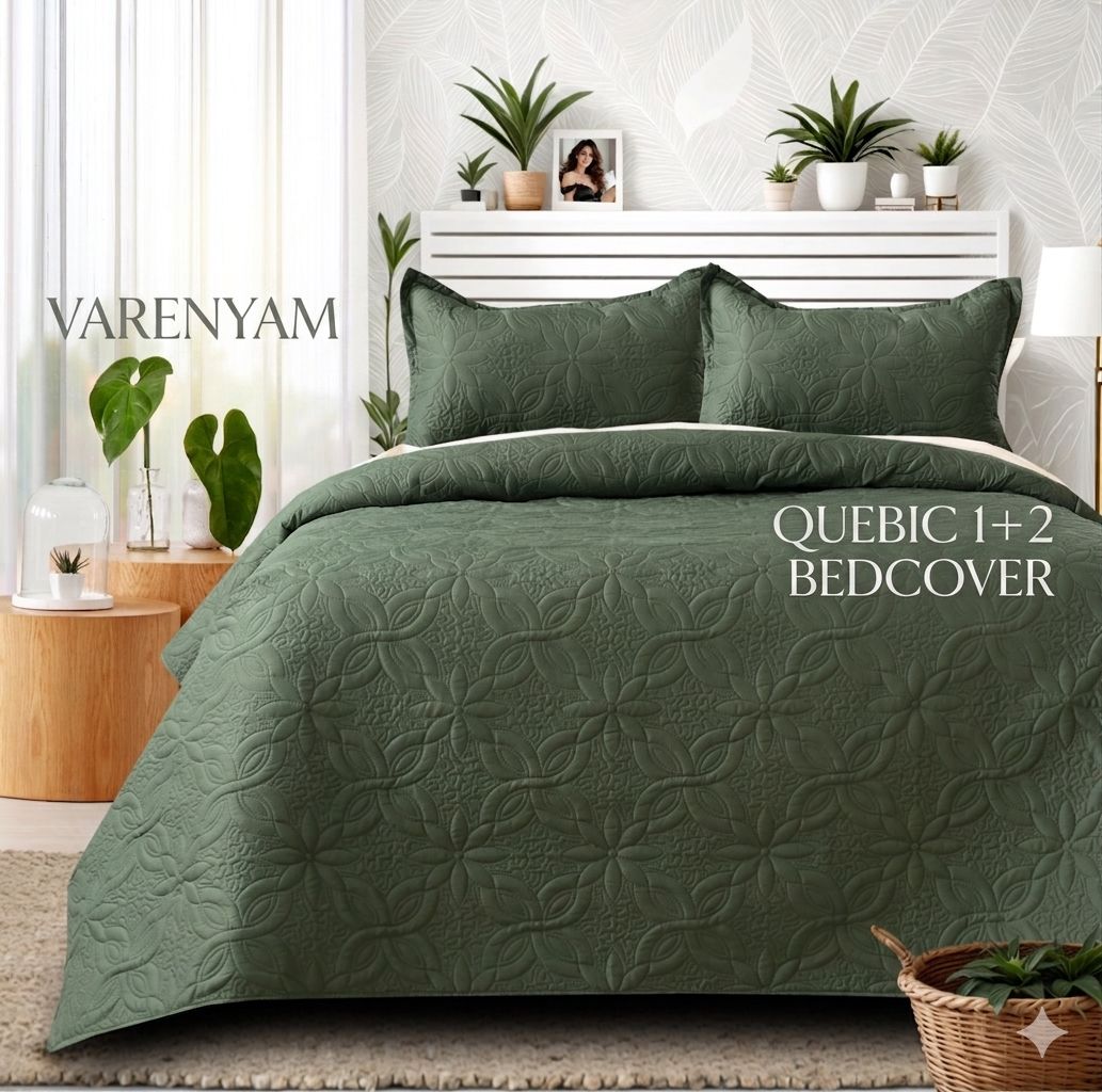 Elegant Quilted Double Bedcover